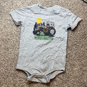 Carhartt Gray Tractor Print Bodysuit